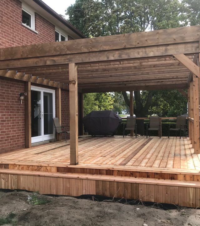 Cedar deck